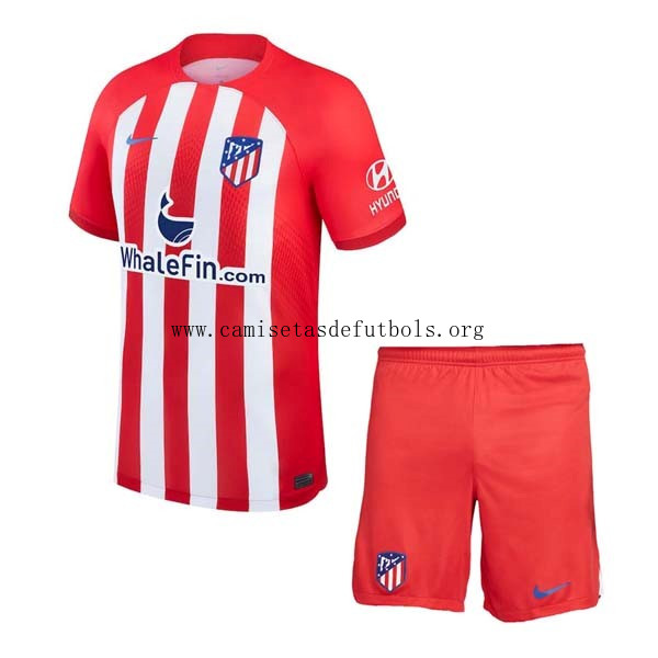 Camiseta Atlético de Madrid Replica Primera Ropa Niño 2023/24 Descuento extraordinario como nunca