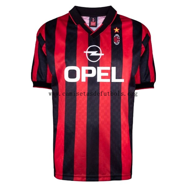 Camiseta AC Milan Replica Primera Ropa Retro 1995 1996 Cógelo este precio soberbio