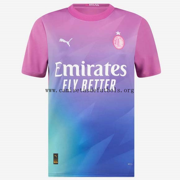 Camiseta AC Milan Replica Tercera Ropa Mujer 2023/24 ¡¡Qué rebajón, date prisa!
