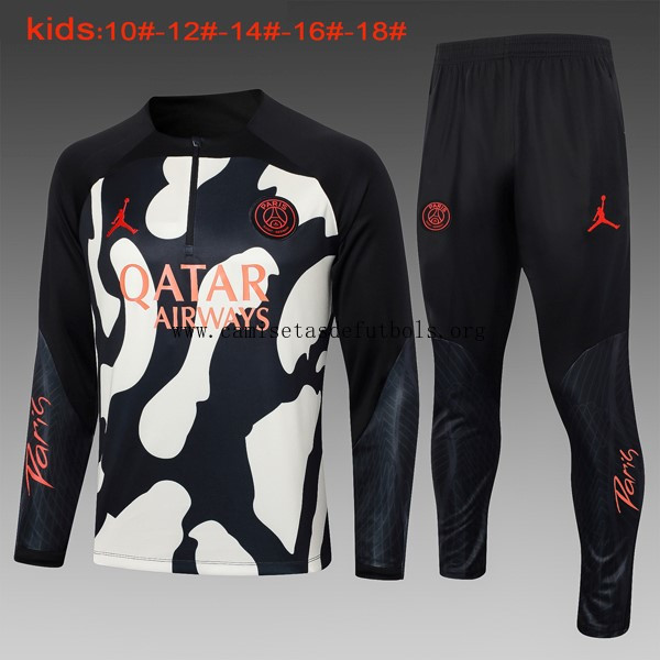 Ninos Sudadera De Training PSG 2024/25 Negro Blanco Llévatelo de fábrica