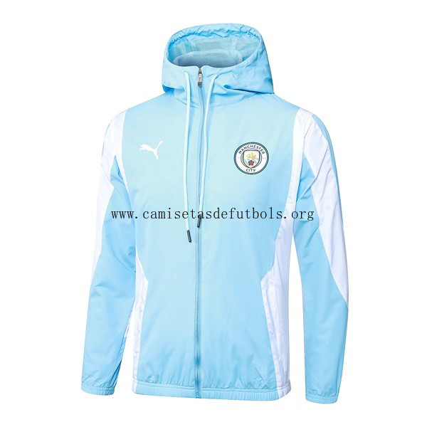 Rompevientos Manchester City 2024/25 Azul ¡¡Ni te imaginas alucinante rebaja con devolución gratis!