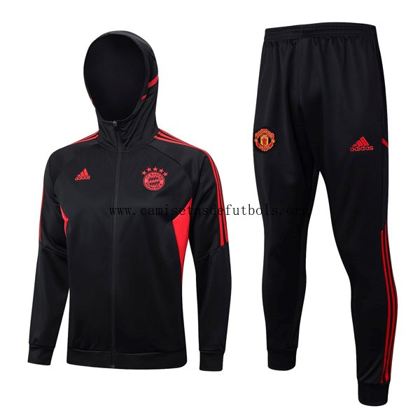 Chandal Con Capucha Bayern Munich 2023/24 Negro Saldo irrisorio por tiempo limitado