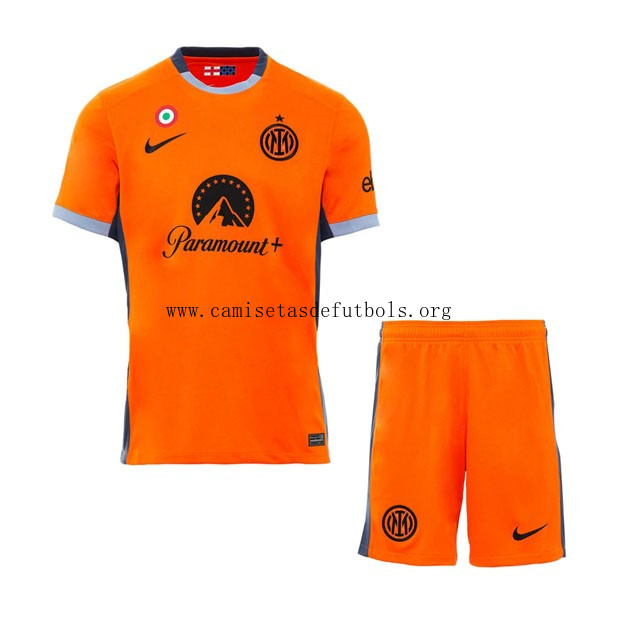 Camiseta Inter Milan Replica Tercera Ropa Niño 2023/24 Dispara de infarto