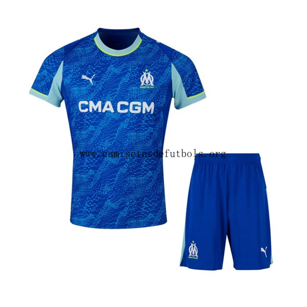 Camiseta Marsella Replica Tercera Ropa Niño 2025/26 Alucinante ofertón, llévatelo por tiempo limitado
