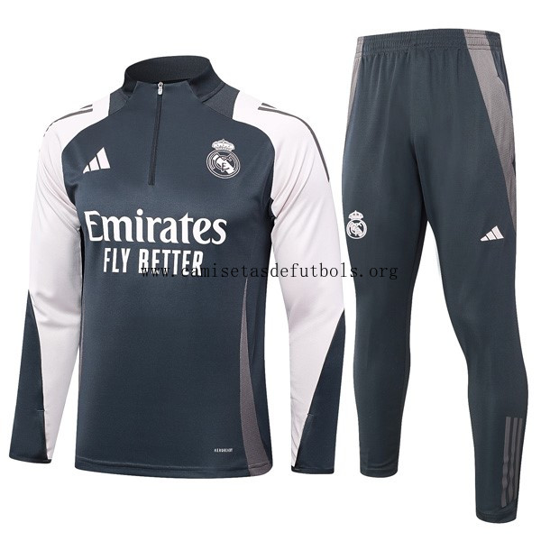 Sudadera De Training Real Madrid 2024/25 Gris Oportunidad divino
