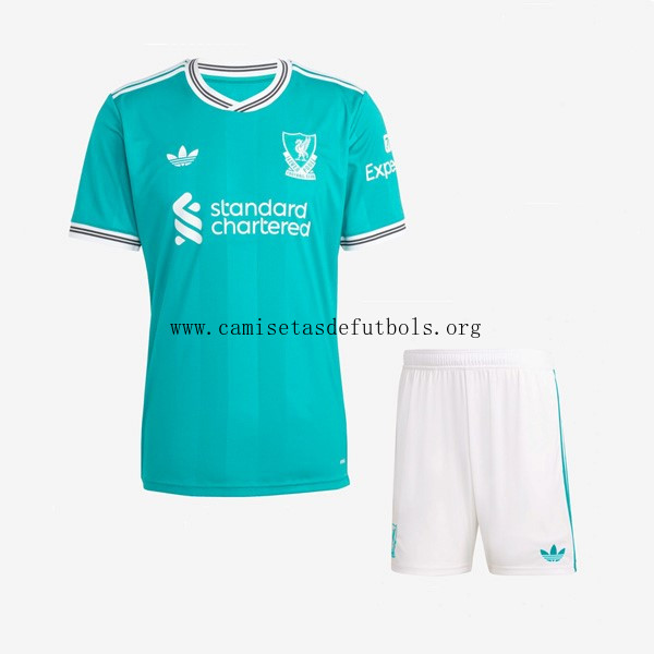 Camiseta Liverpool Replica Tercera Ropa Niño 2025/26 Activa antes de que se acabe