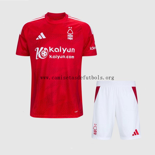 Camiseta Nottingham Forest Replica Primera Ropa Niño 2024/25 Cógelo este chollo humilde