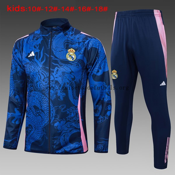 Niños Chandal Real Madrid 2024/25 Azul 3 Rebajón increíble sin competencia