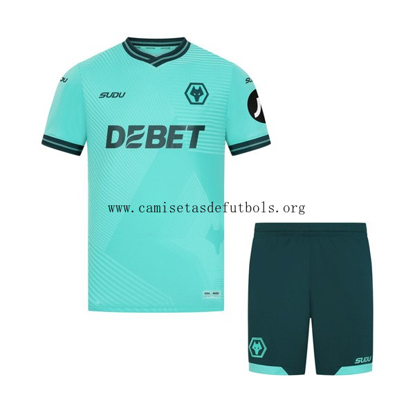 Camiseta Wolves Replica Segunda Ropa Niño 2025/26 ¿¡Qué saldazo?