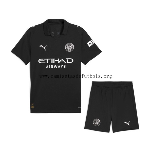 Camiseta Manchester City Replica Segunda Ropa Niño 2025/26 Consigue este rebajón maravilloso