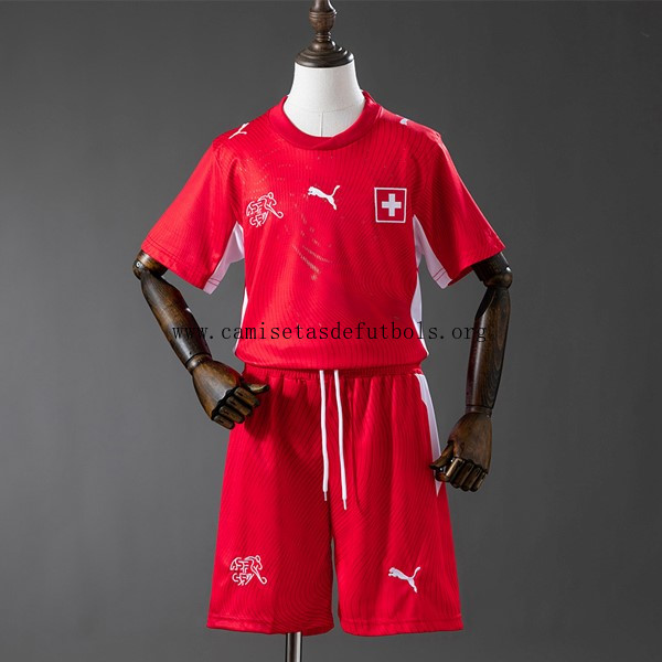 Camiseta Suiza Replica Primera Ropa Niño 2026 Saldo razonable