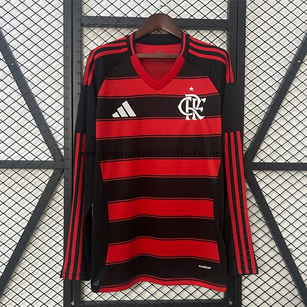 Camiseta Flamengo Replica Primera Ropa ML 2025/26 Irrisorio gangaza, date prisa como nunca