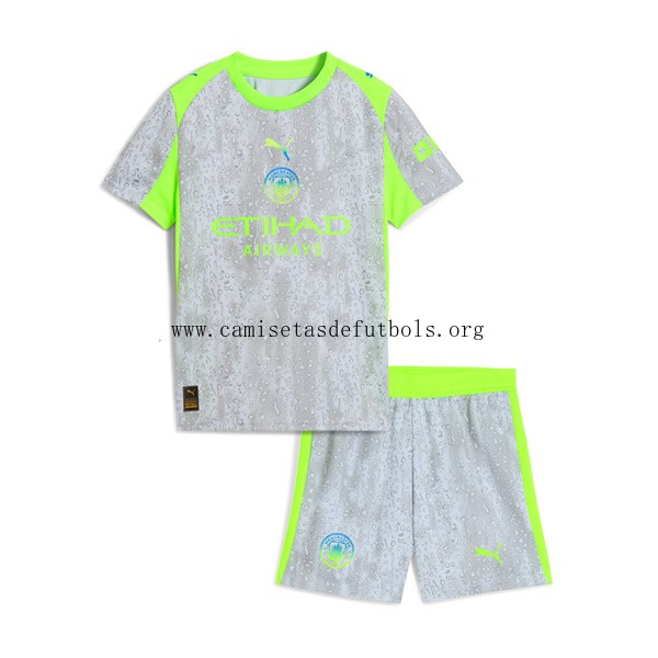 Camiseta Manchester City Replica Tercera Ropa Niño 2025/26 ¡¡Menudo/a rebaja, benefíciate!