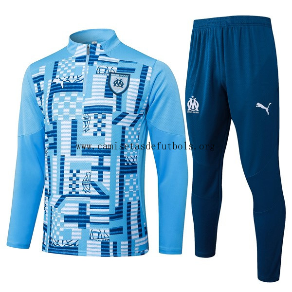 Sudadera De Training Marsella 2025/26 Azul Gangaza justo sin intermediarios