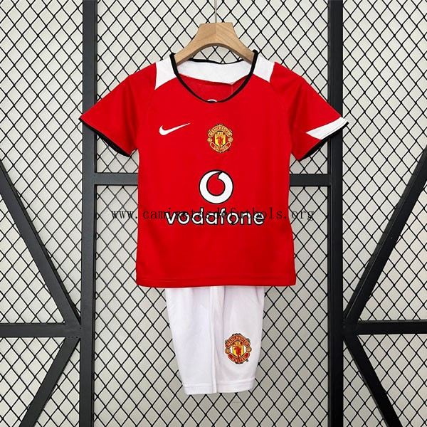 Camiseta Manchester United Replica Primera Ropa Niño Retro 2005 2006 Soberbio gangaza, atrapa en toda la red