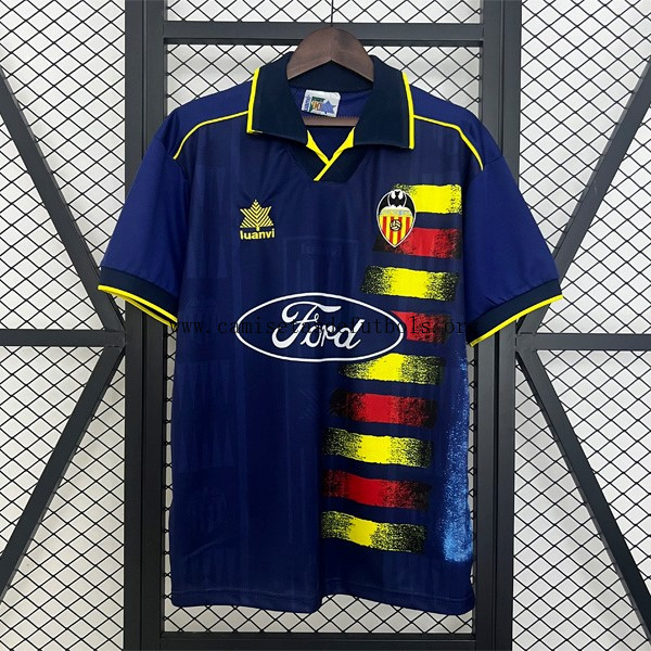 Camiseta Valencia Replica Segunda Ropa Retro 1996-1997 Llévatelo este ganga justo