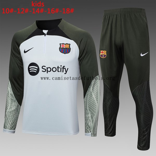 Ninos Sudadera De Training Barcelona 2024 Blanco Gris Oferta, agarra