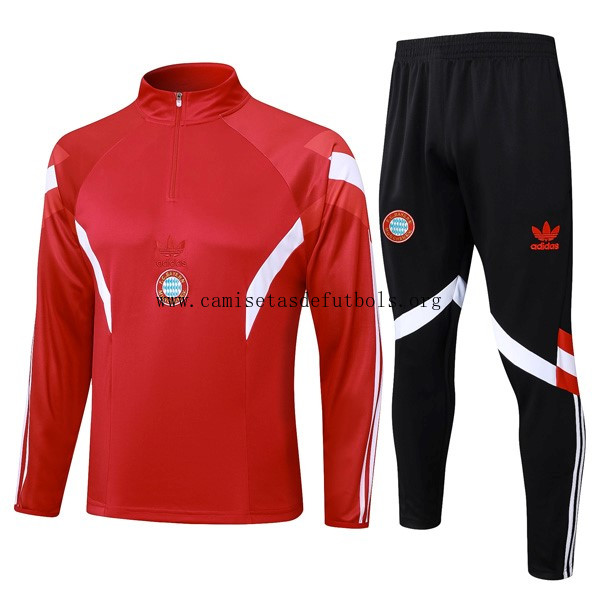 Sudadera De Training Bayern Munich 2024/25 Rojo Blanco ¡¡Cómo formidable ganga de fábrica!