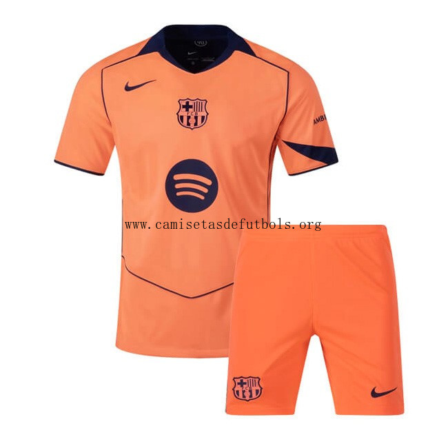 Camiseta Barcelona Replica Tercera Ropa Niño 2025/26 Increíble liquidación, consigue por tiempo limitado