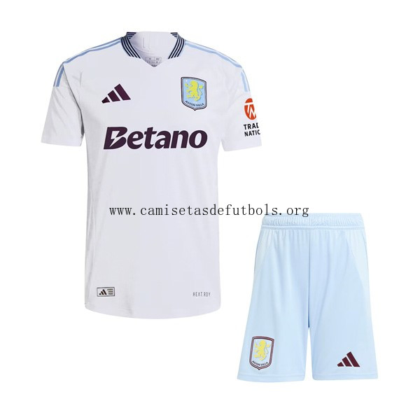Camiseta Aston Villa Replica Segunda Ropa Niño 2024/25 Preciaco increíble