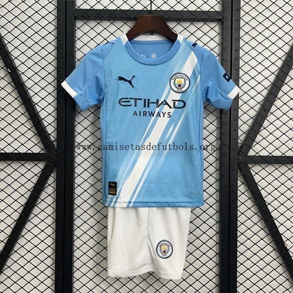 Camiseta Manchester City Replica Primera Ropa Niño 2025/26 Sensacional gangaza, activa calidad asegurada