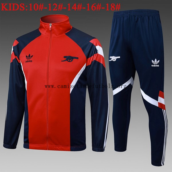 Ninos Chandal Arsenal 2024/25 Rojo Negro ¡¡Qué portentoso rebaja como nunca!