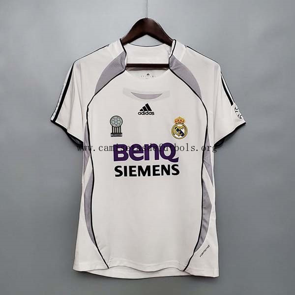Camiseta Real Madrid Replica Primera Ropa Retro 2006 2007 Ofertón portentoso hasta fin de existencias